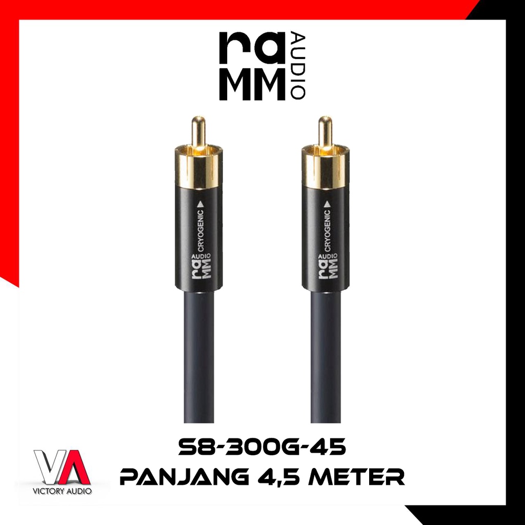 Jual Kabel RCA RAMM AUDIO S8300G45 CRYOGENIC 4,5 Meter Audiophile