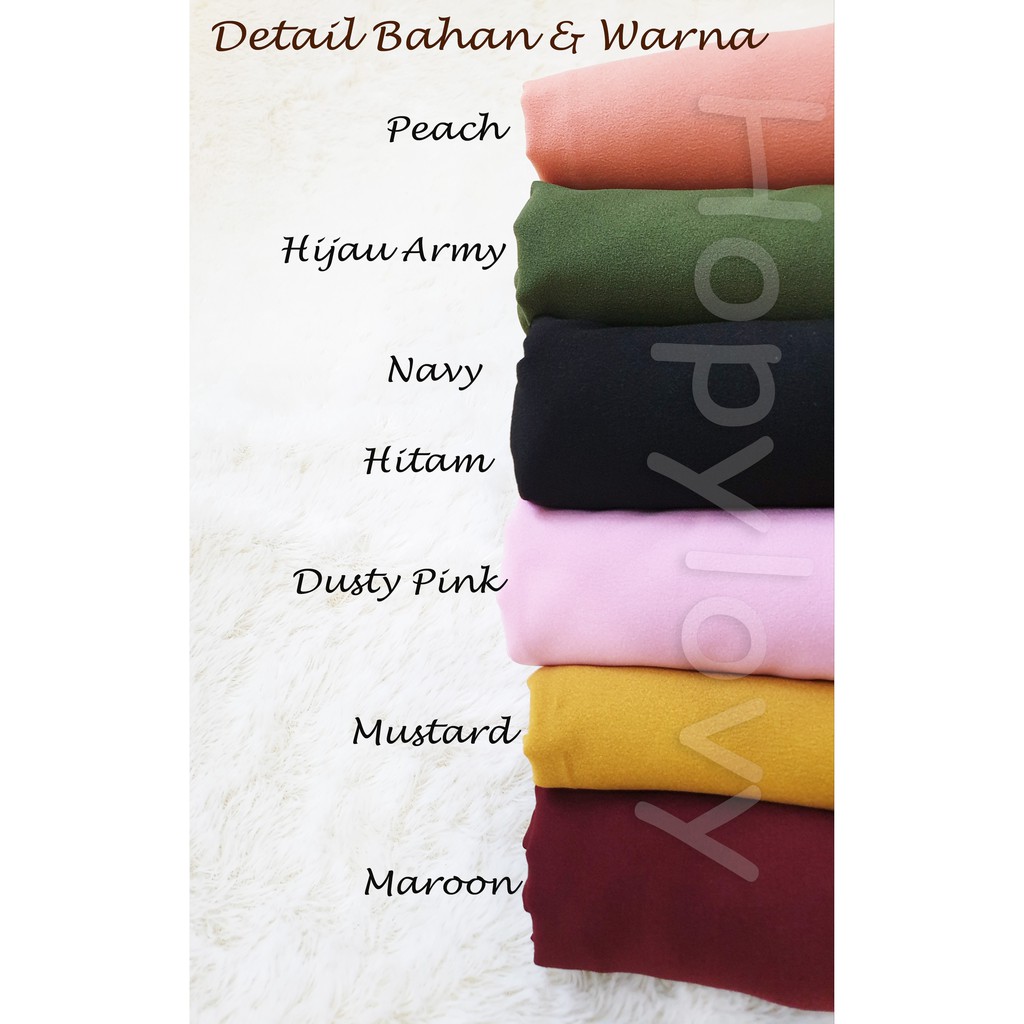 HOPYLOVY - PASHMINA SABYAN / PASHMINA INSTAN DIAMOND SABIAN / PASHMINA BASIC 75 X 150 CM