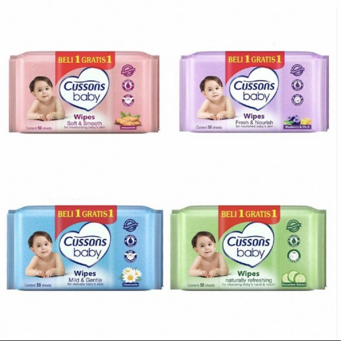 Cussons Baby Wipes Beli 1 Gratis 1