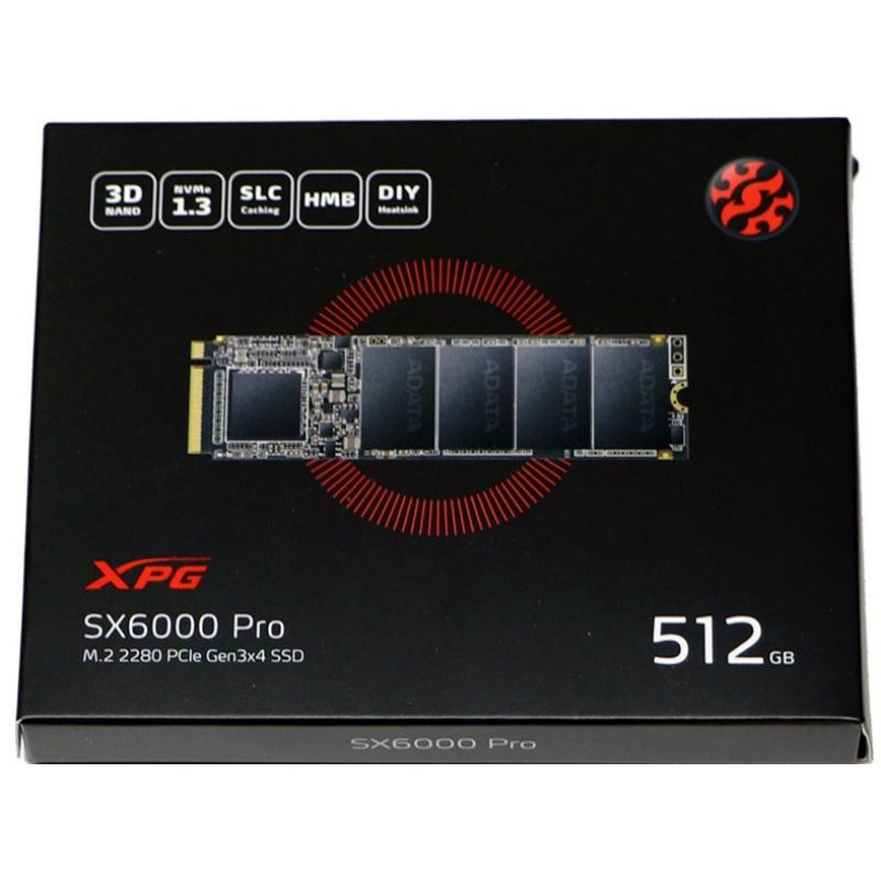 ADATA SSD XPG SX6000 PRO 512GB SX6000PRO 512 GB NVME M2 SIP NAmpol Gan