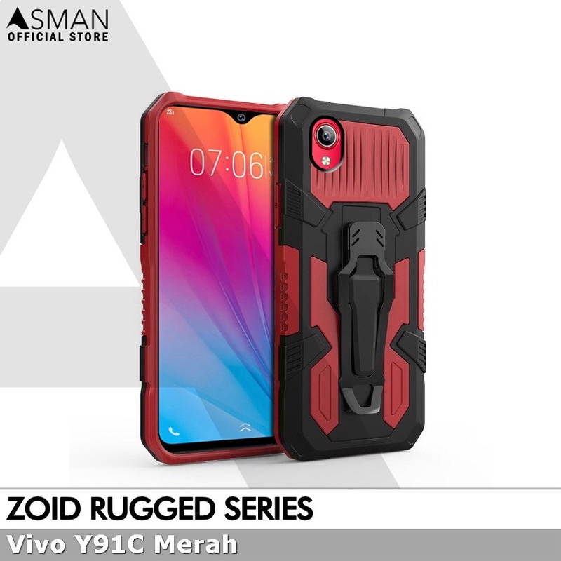 Asman Case Vivo Y91c Zoid Ruged Armor Premium