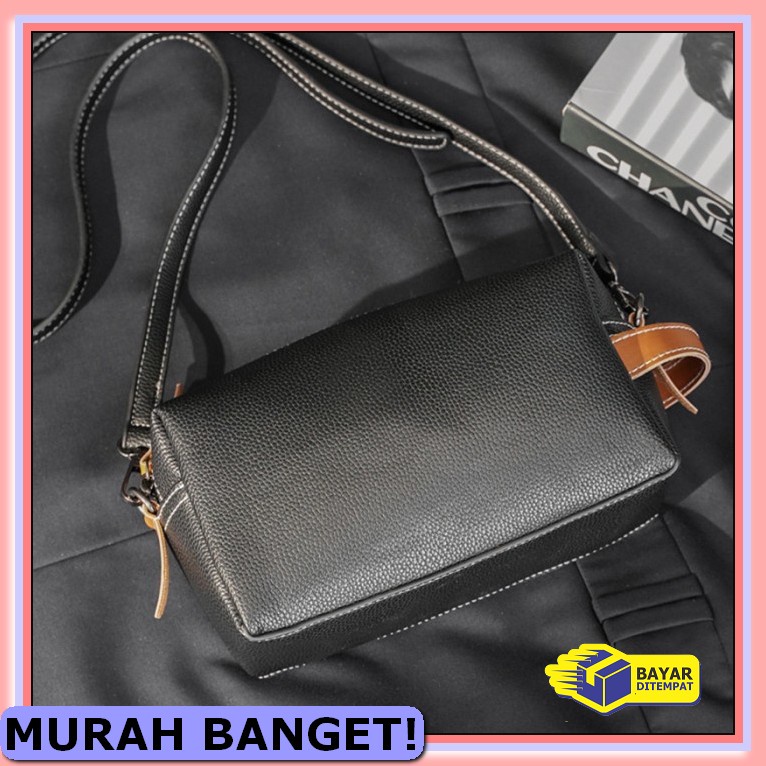Hand Bag Kulit Asli - Tas Tangan Kulit Pria - Clutch Kulit Bahan  CY858 Tas Selempang Kulit Handba