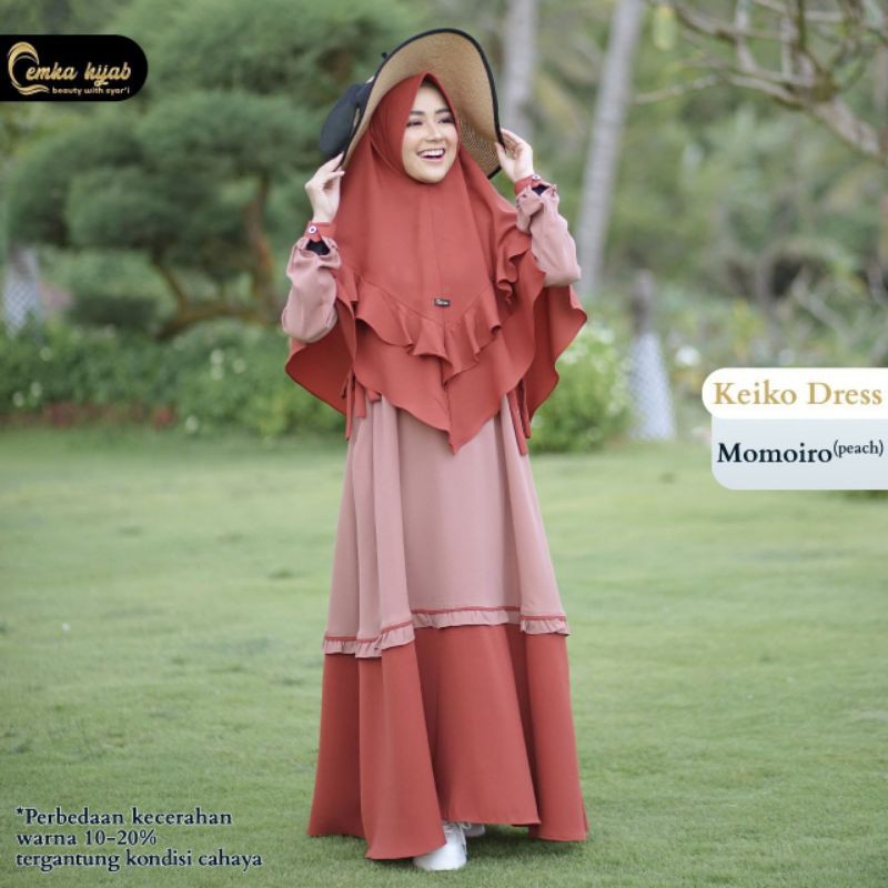 *Keiko* Dress Set Khimar by Emka Hijab