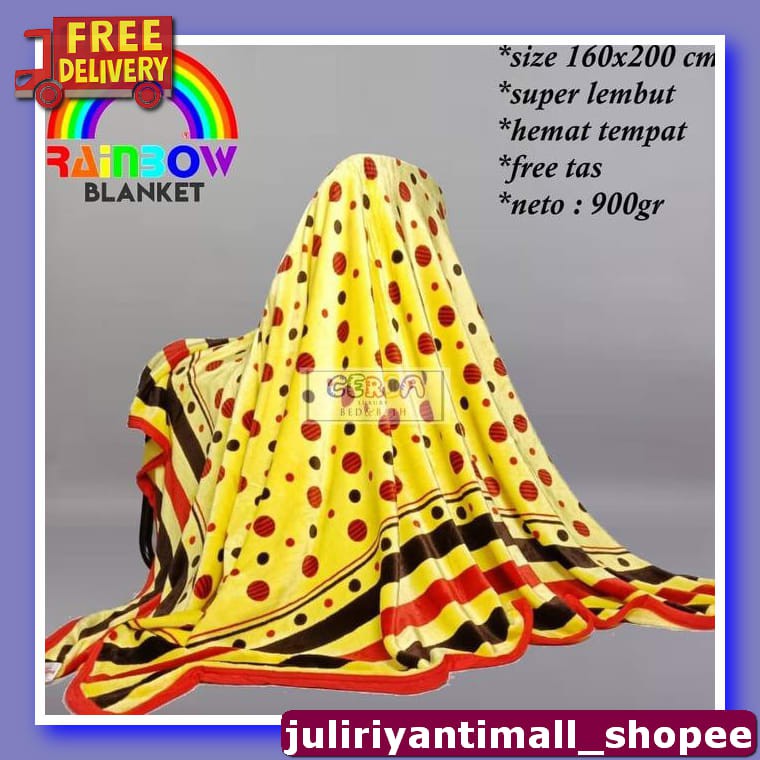 Selimut Luxury Kintakun - Selimut Tebal Polos Lembut Dewasa Hotel ZP177 Selimut Bulu Halus Tebal D