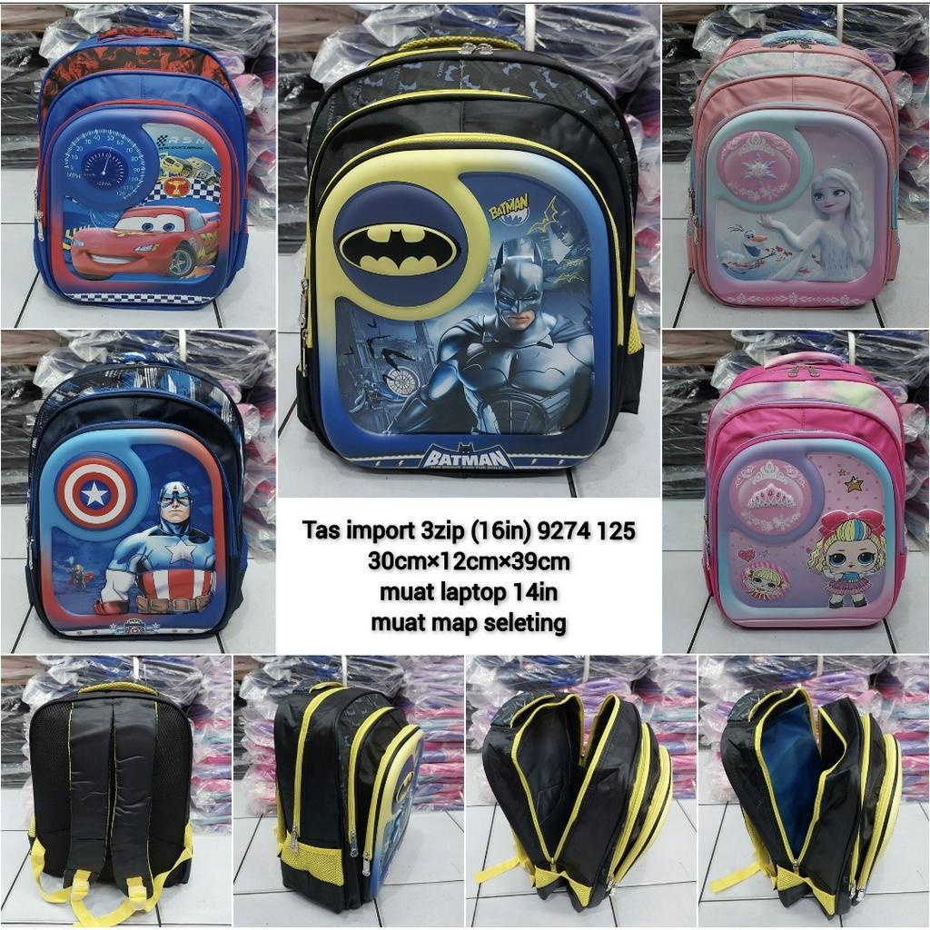 Tas import ransel anak sekolah sd timbul anak perempuan anak laki