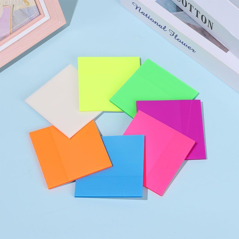 【 ELEGANT 】 Sticky Notes Portable Sederhana Aksesoris Kantor Perekat Diri Bookmark Sticky Stationery Memo Pad
