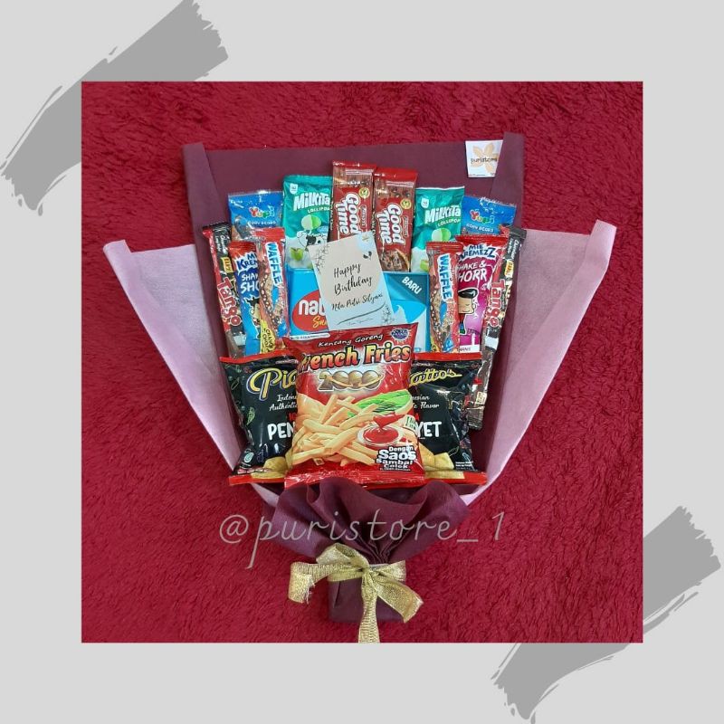 

BOUQUET SNACK / BUKET SNACK / BUKET MAKANAN / KODE BS07
