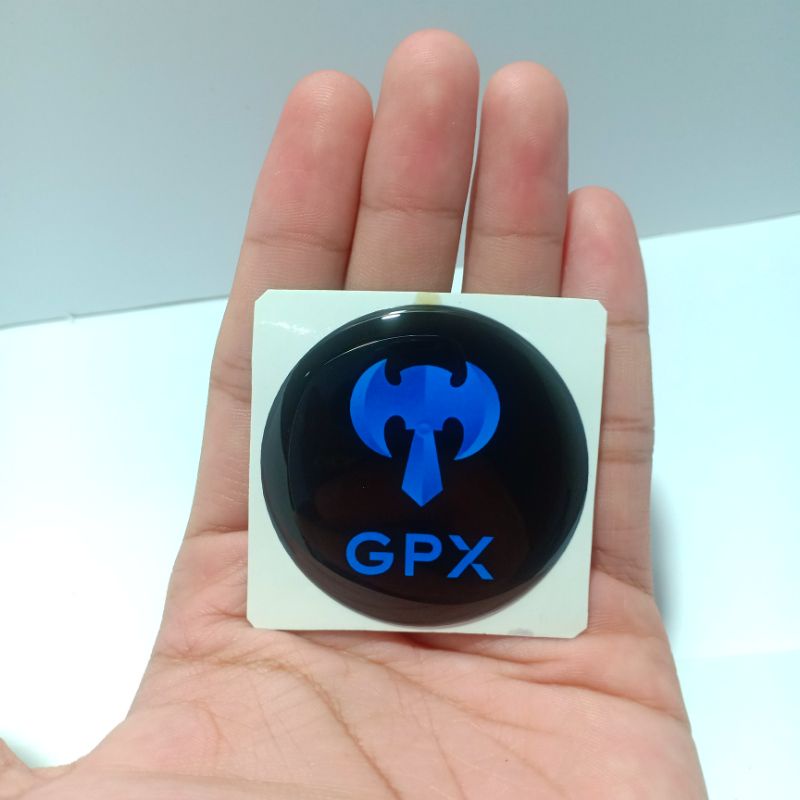Emblem sticker timbul resin lentur logo Geng Kapak GPX