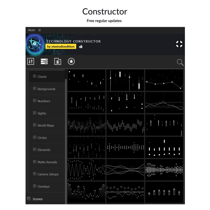 AtomX - Technology Constructor - After Effect (Extension)