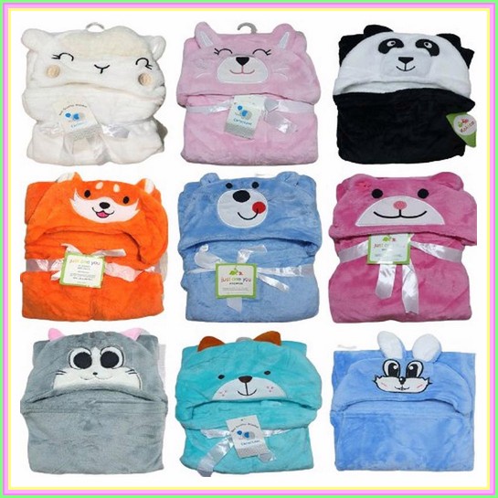 Selimut Bayi Karakter Selimut Bayi Topi Boneka / Selimut Bayi Karakter Fleece