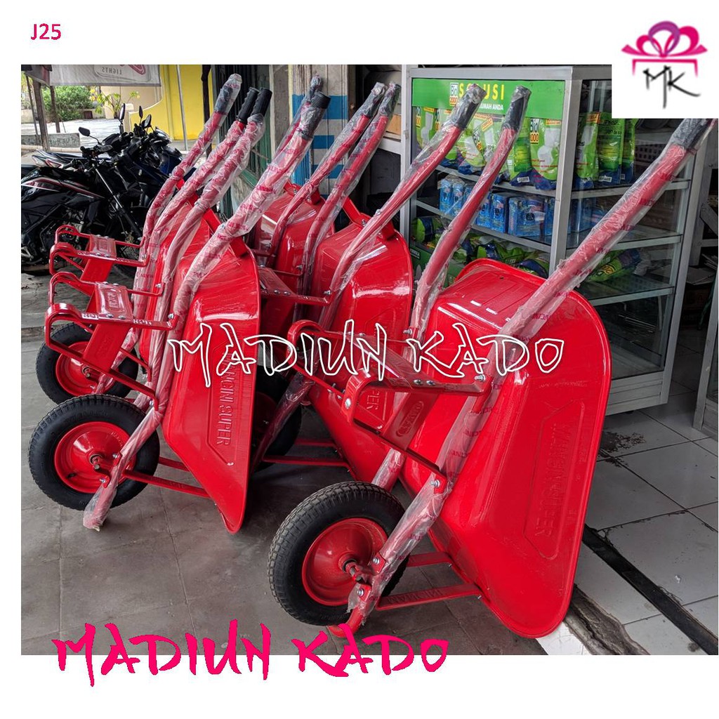 Gerobak Sorong Mancini Merah