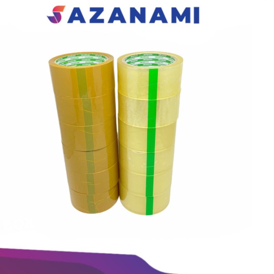 

PROMO!!! LAKBAN BENING 2" 45MM X 72Y YARD SAZANAMI TAPE OPP LAKBAN COKLAT @