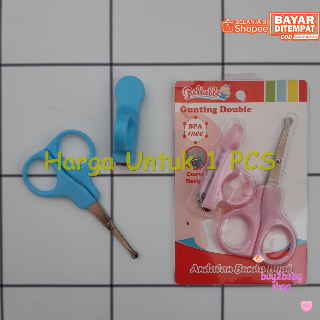 Gunting kuku bayi gunting double Reliable 1 PCS