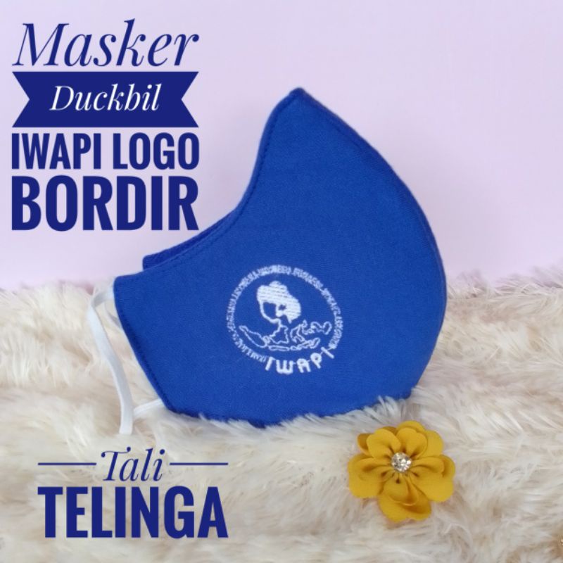 masker iwapi logo bordir termurah