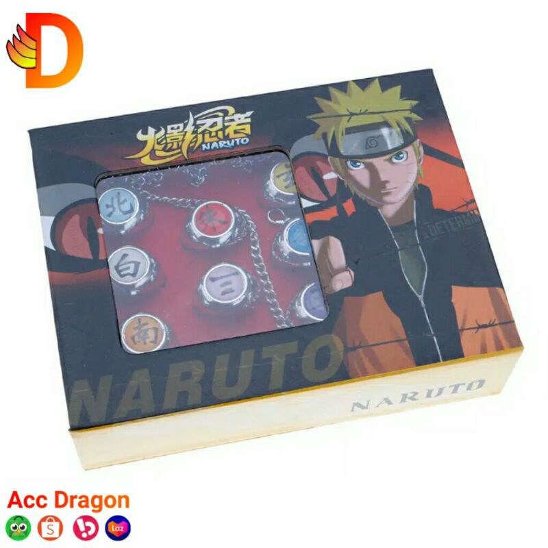 Cincin Akatsuki 10 Pcs Full Set