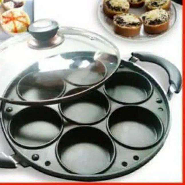 ➲ CETAKAN TEFLON 7 & 8 LUBANG DATAR MARTABAK MINI APEM ☃