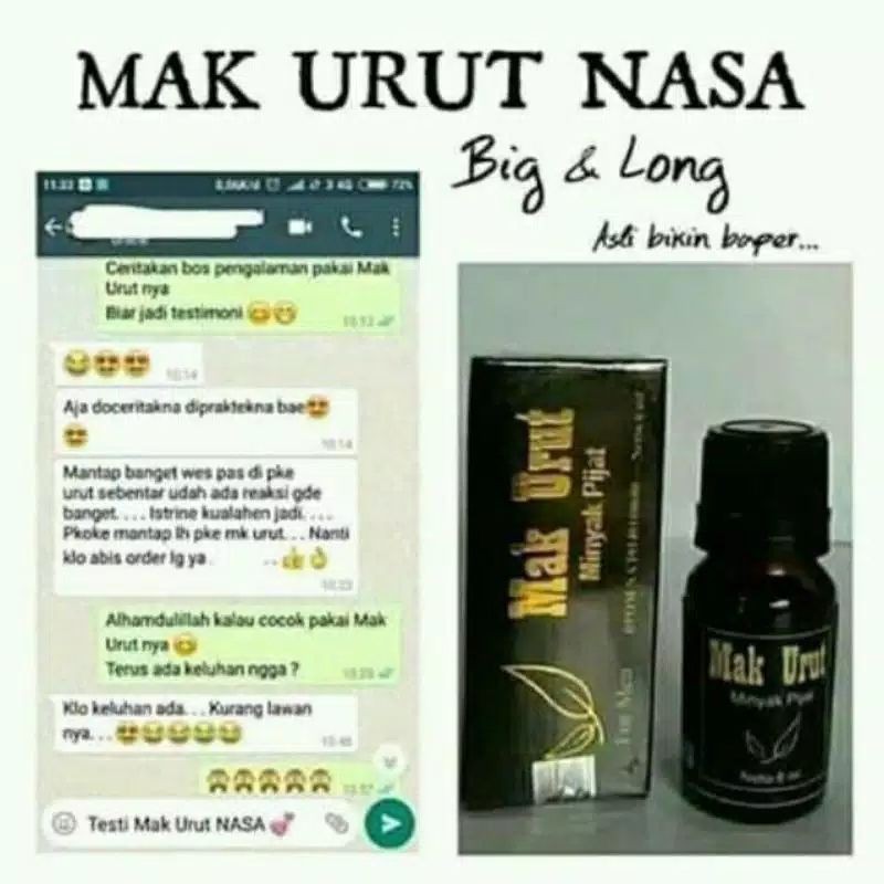MAK URUT + MAK URUT NASA + MAK URUT NASA ORIGINAL