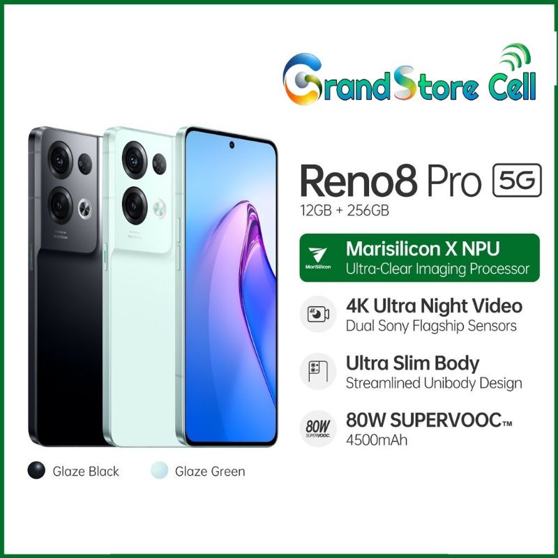 OPPO RENO8 4G / 5G 8/256 NFC | RENO 8 PRO 12/256 | RENO8Z | RENO 8Z 8/256 GARANSI RESMI OPPO