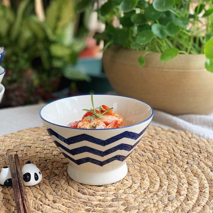 krischef mangkuk mie Keramik mangkok ramen large ramen bowl mangkuk sup shabu