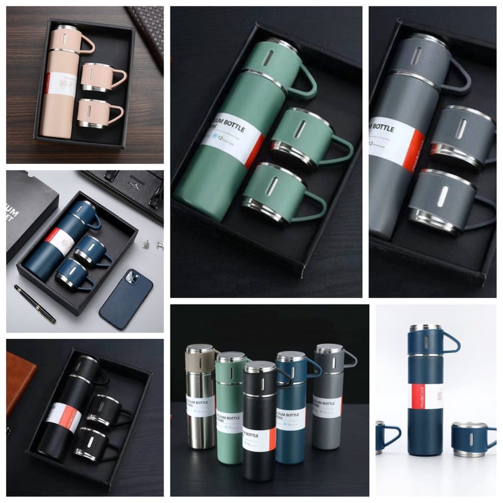 TERMOS VACUM FLASK GIFT BOX HAMPERS 500ml//TUMBLER BOTOL MINUM SET