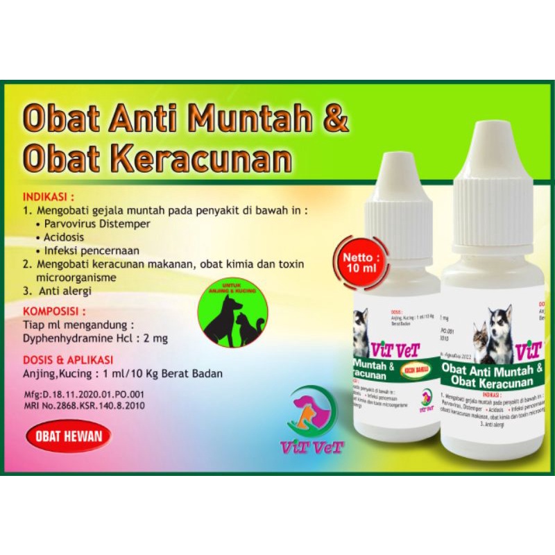 Vit vet obat anti keracunan