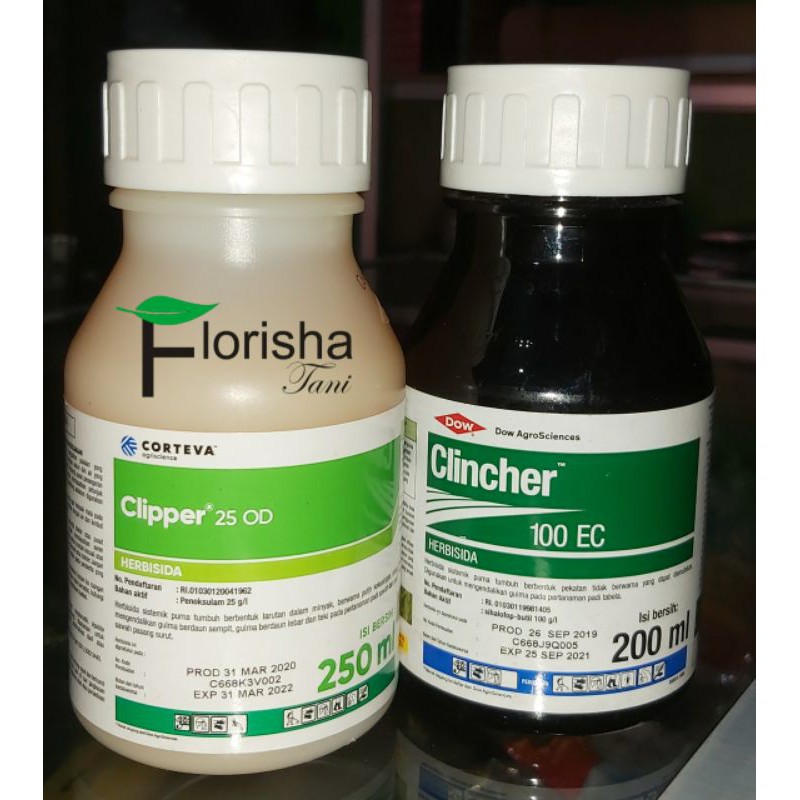 Paket Herbisida Clipper 25OD 250ml dan Clincher 100EC 200ml