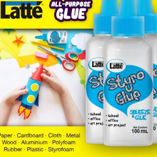

(K-OPR) (♥) Lem Latte Styro Glue / UHU / 100ml / Twist (✯✯✯✯✯)
