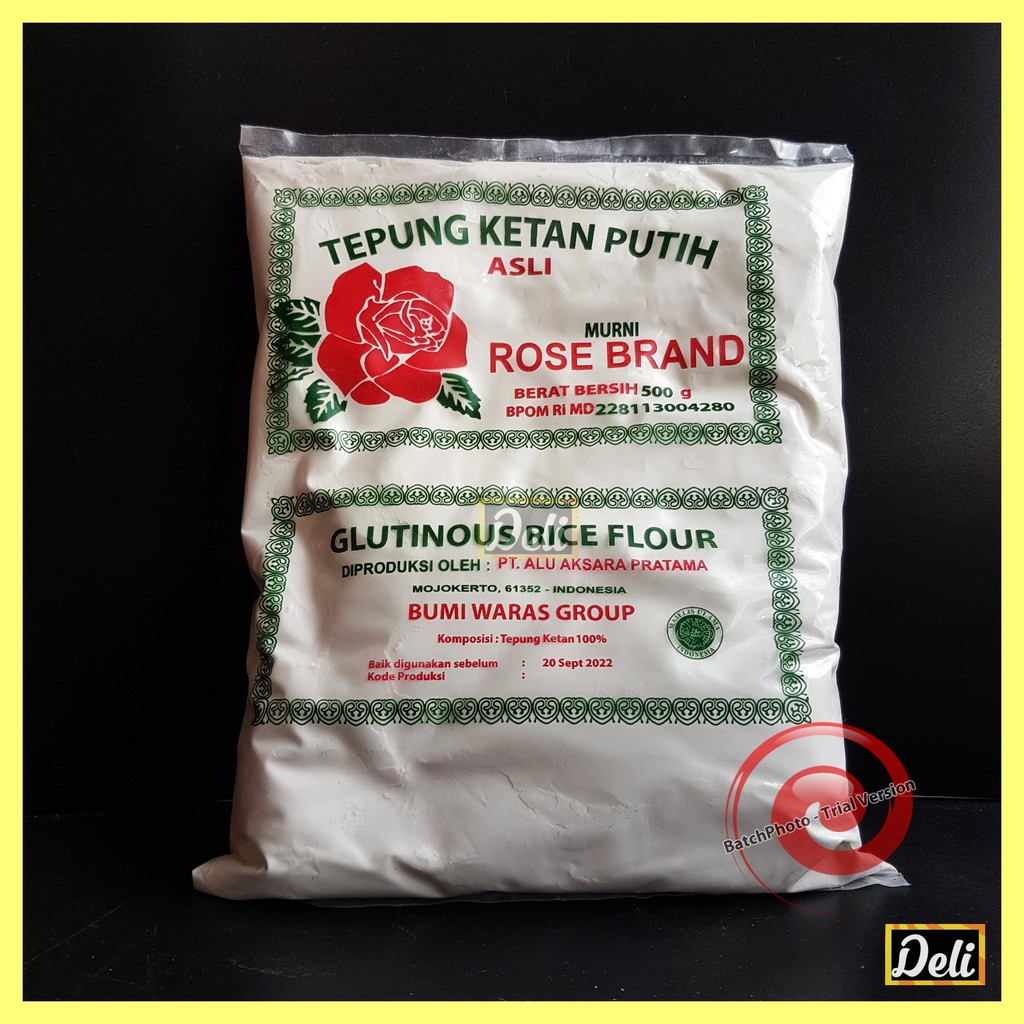 

Tepung Ketan Putih Rose Brand / Rosebrand Glutinous Rice Flour 500gr