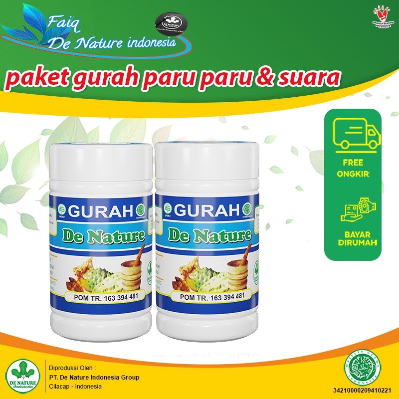 Paket Hemat Obat Gurah Pita Suara Herbal Agar Suara Merdu Nafas Panjang De Nature Terlaris