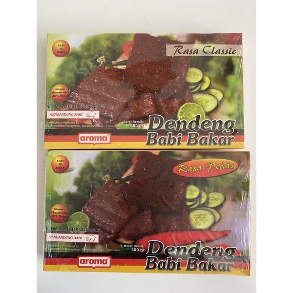 

DENDENG BABI BAKAR Aroma CLASSIC (KLASIK)/PEDAS 300gr