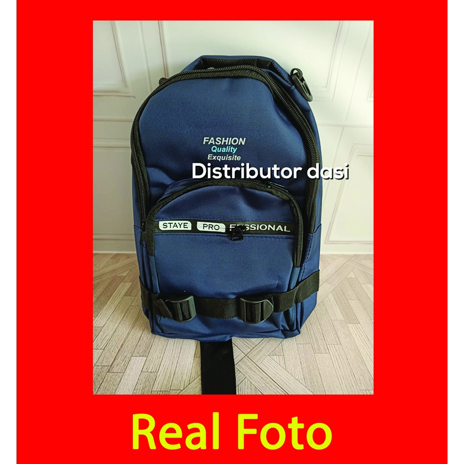 Tas selempang profesional real foto hitam dan navy ready stok