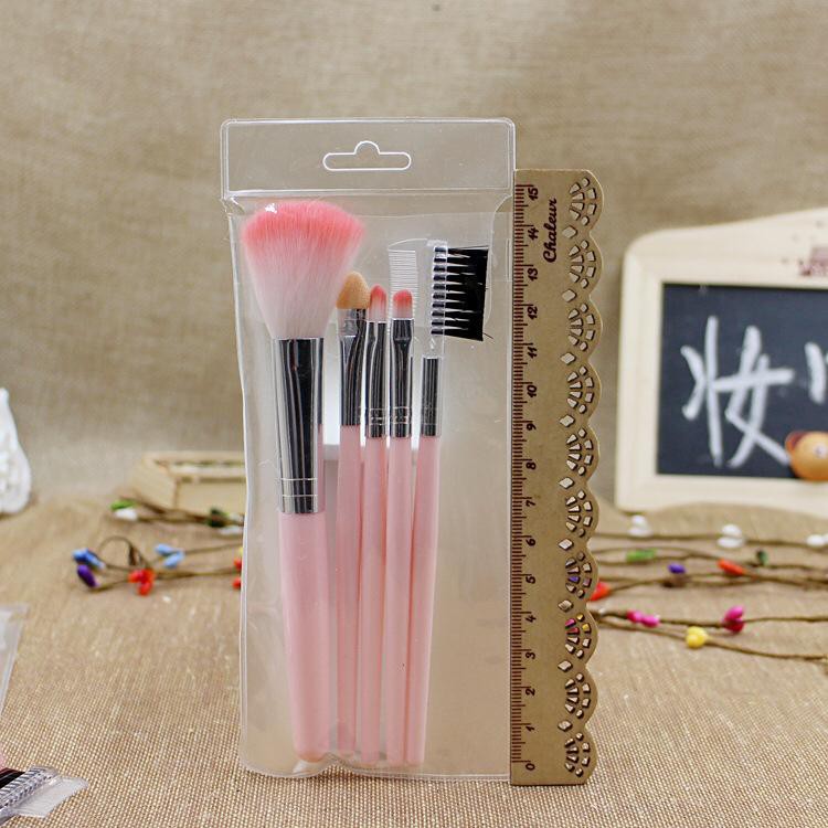 *ALIBABA1688*COD Make Up Brush H71 Set 5 in 1 Packingan Tas / Make Up Tools / Brush / Kosmetik B15