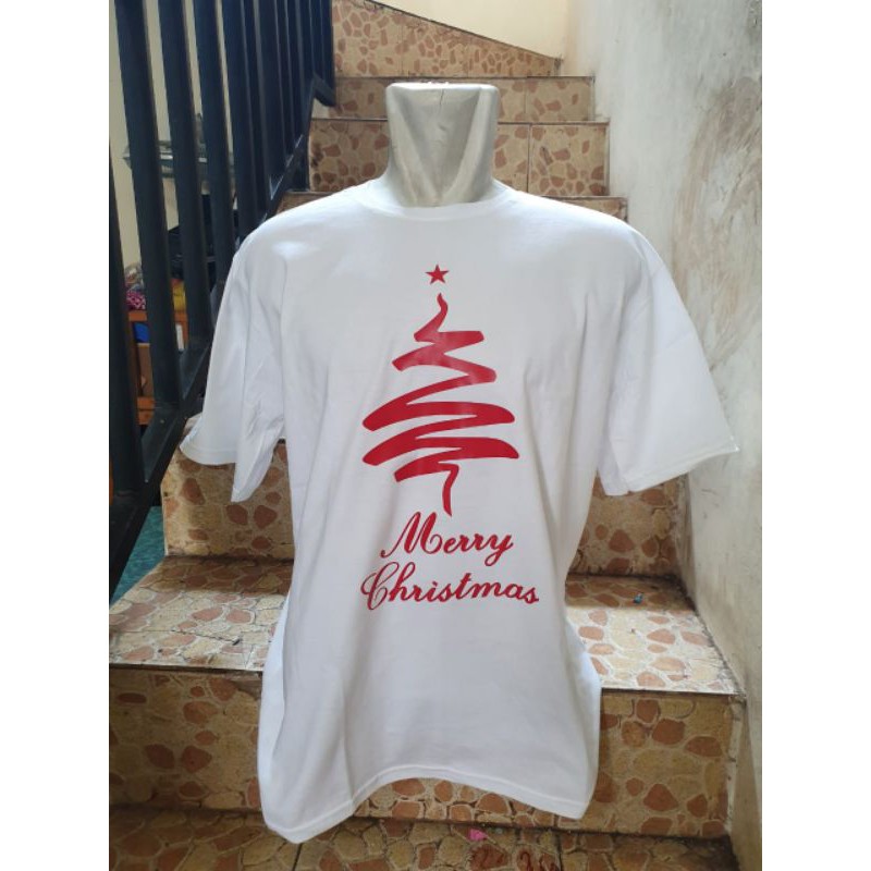 T shirt. kaos sap blon Merry Christmas