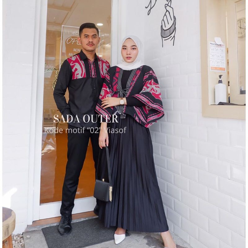 Set Cuple Tenun - Kemeja Tenun - Outer Tenun - Sada Outer