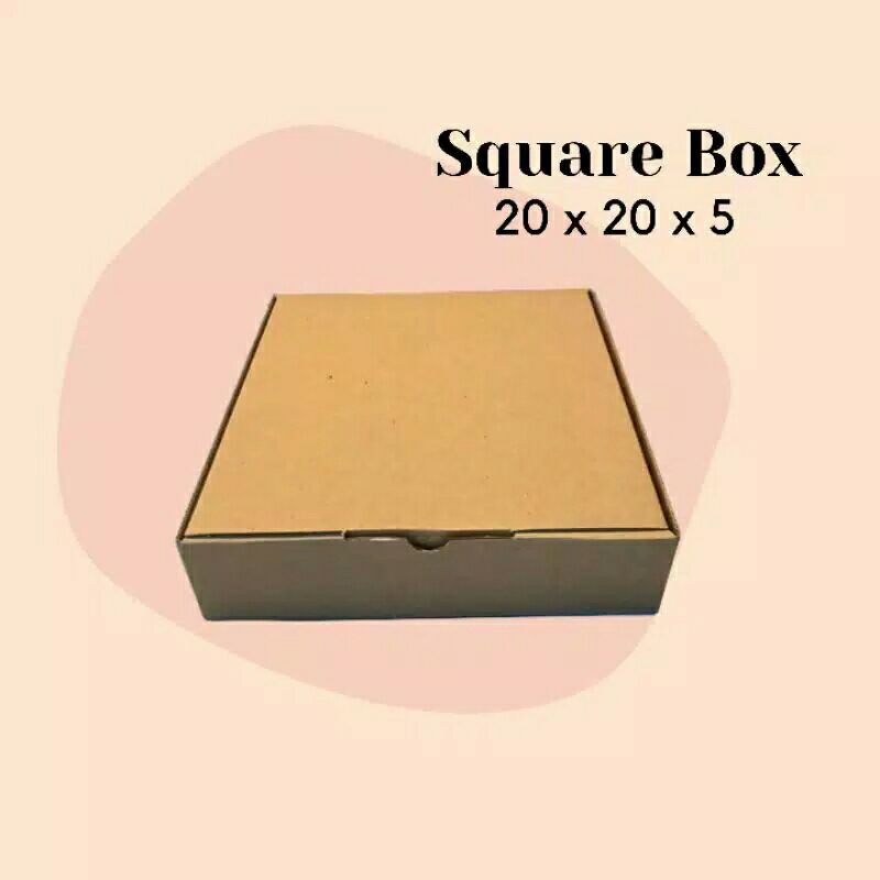 

KARDUS 20x20x5 DIE CUT KARTON COKLAT PACKAGING