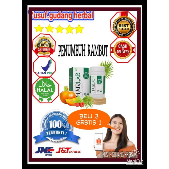 HAIRLAB ASLI ORIGINAL 100% PENUMBUH RAMBUT DARI DALAM BPOM RI