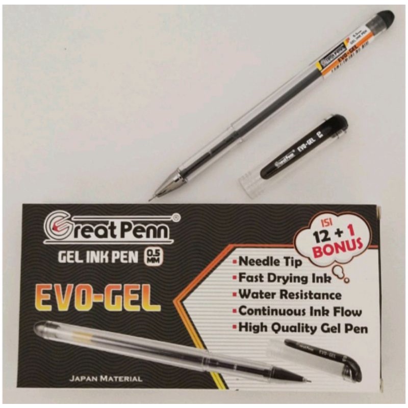 

1pcs Pen Gel Evo Great Pen Black