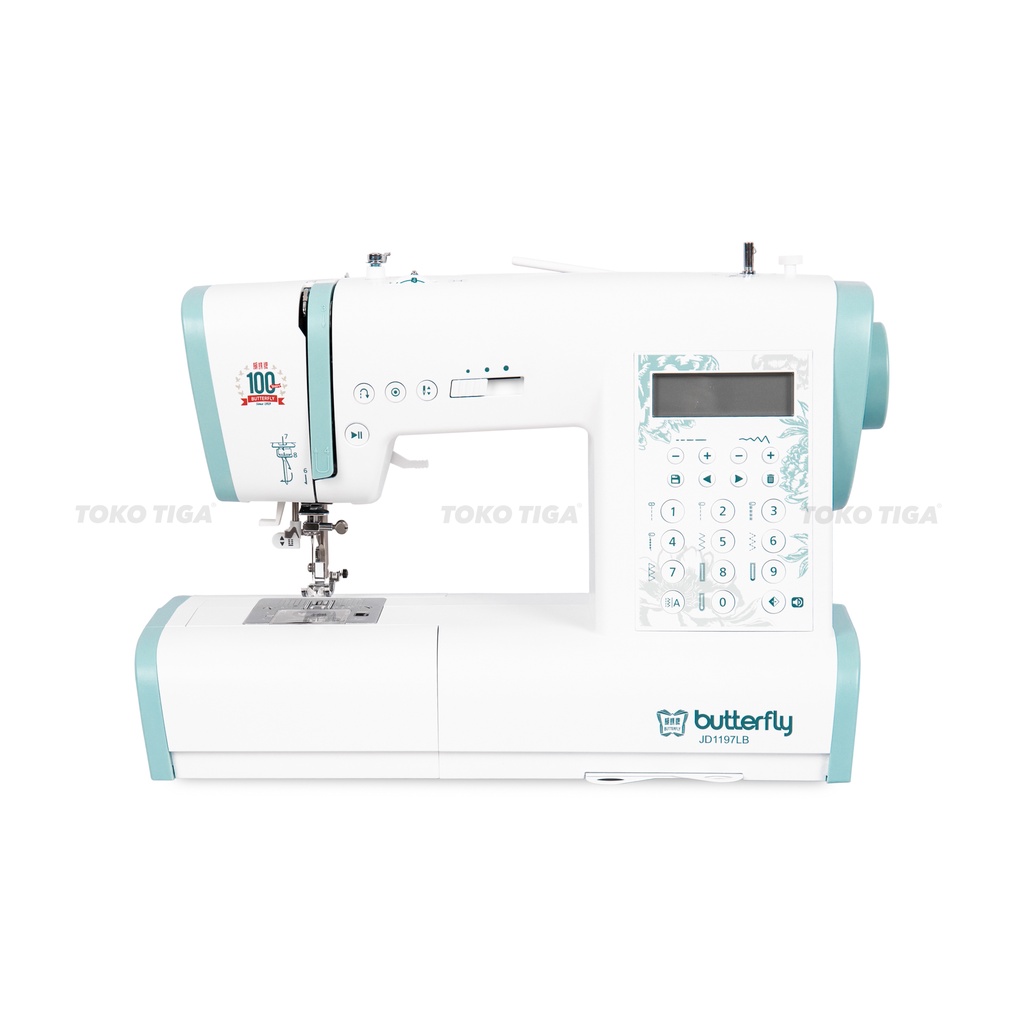 Mesin Jahit BUTTERFLY JD1197LB/JD 1197LB (Digital &amp; Computerised)