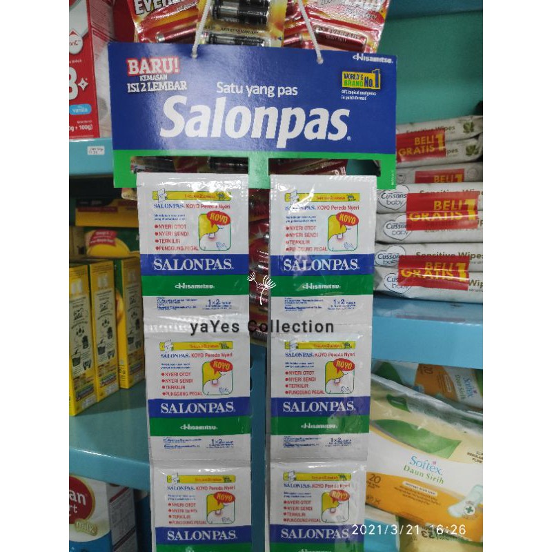 Salonpas Koyo 5x2 L - 12 x 1 Lembar Merah Hot Hijau Pereda Nyeri punggung pegal sakit otot leher sendi otot