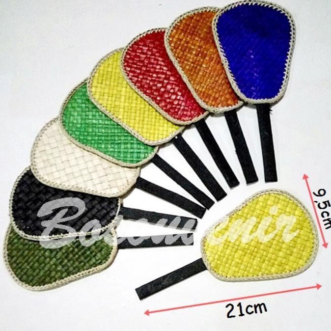 Souvenir Pernikahan Kipas Pandan + Kemasan Plastik