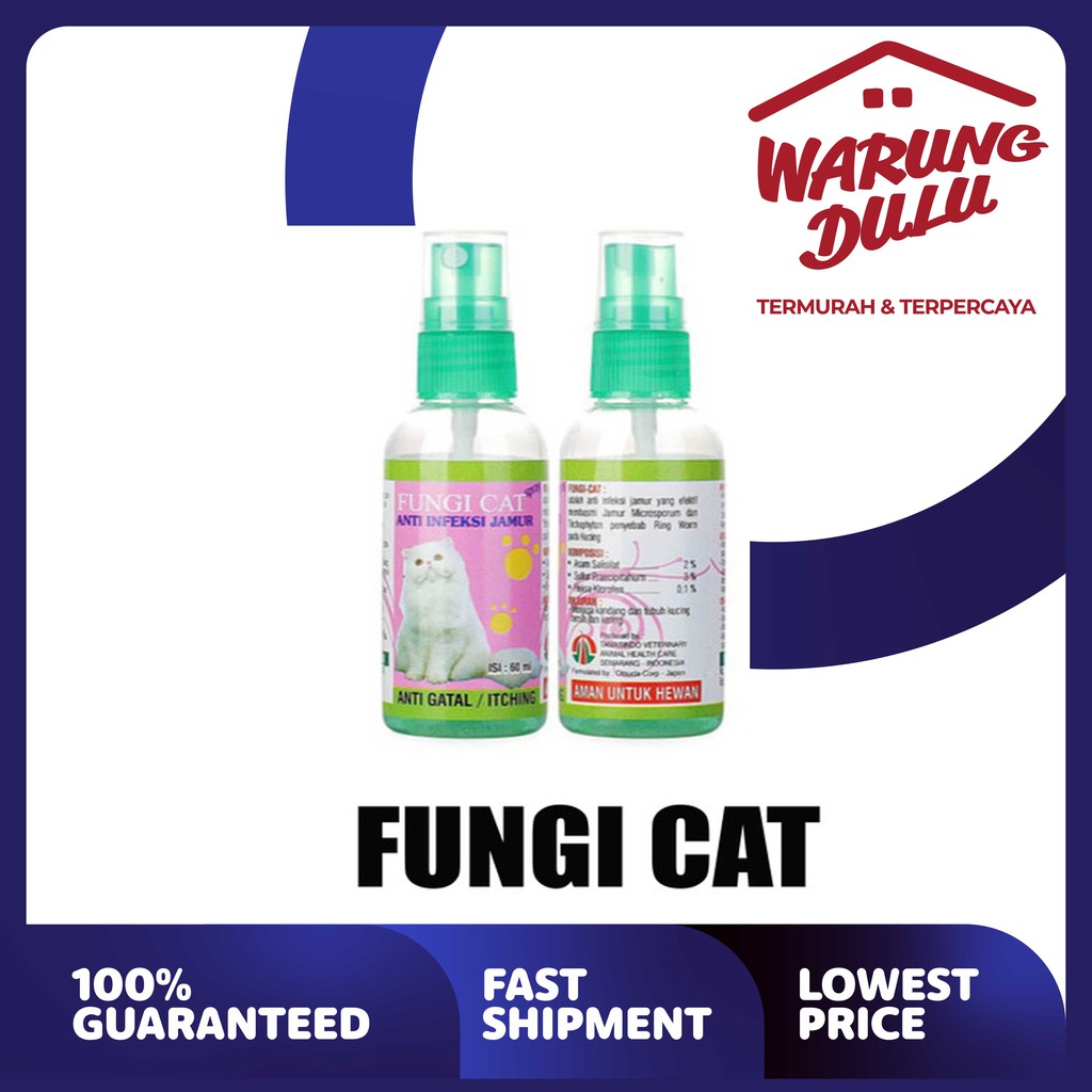 FUNGI CAT 60 ML Obat Anti Jamur Spray Kucing