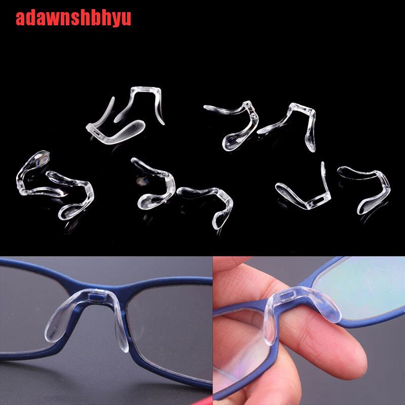 (Adawnshbhyu) 2pcs Pad Hidung Bahan Plastik Pvc Anti Slip Untuk Kacamata