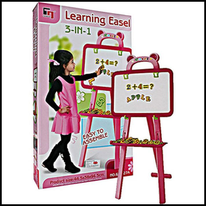 

Promo!! Learning Easel 3 In 1 Pink