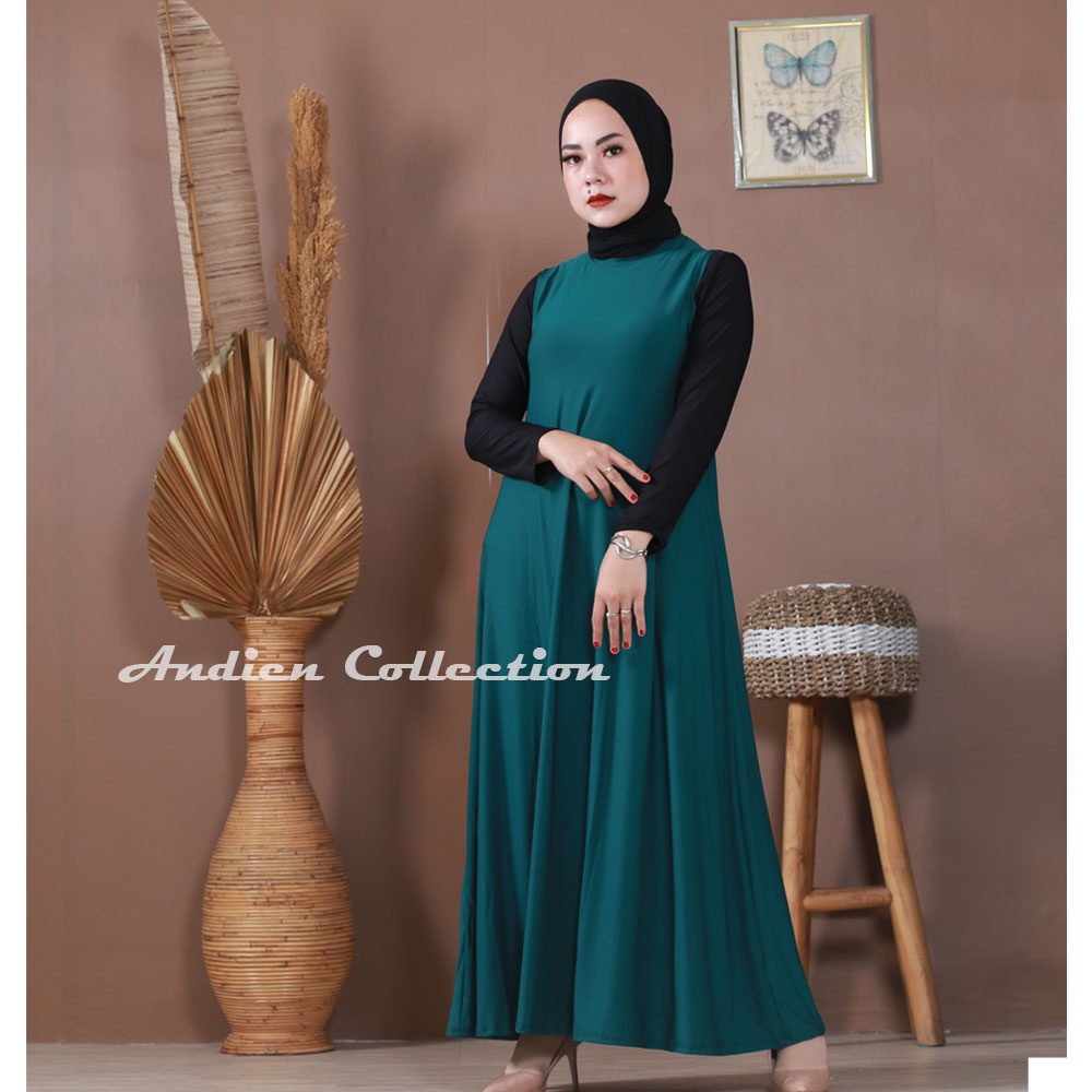 Gamis tanpa lengan /Daleman gamin/ Bahan jersey super (By Andien collection)