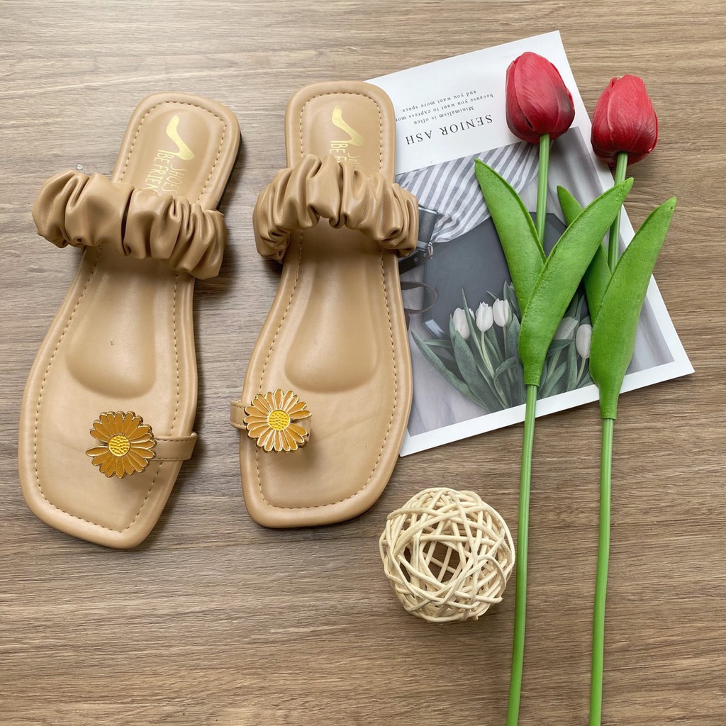 SANDAL TEPLEK WANITA SUNFLOWERS