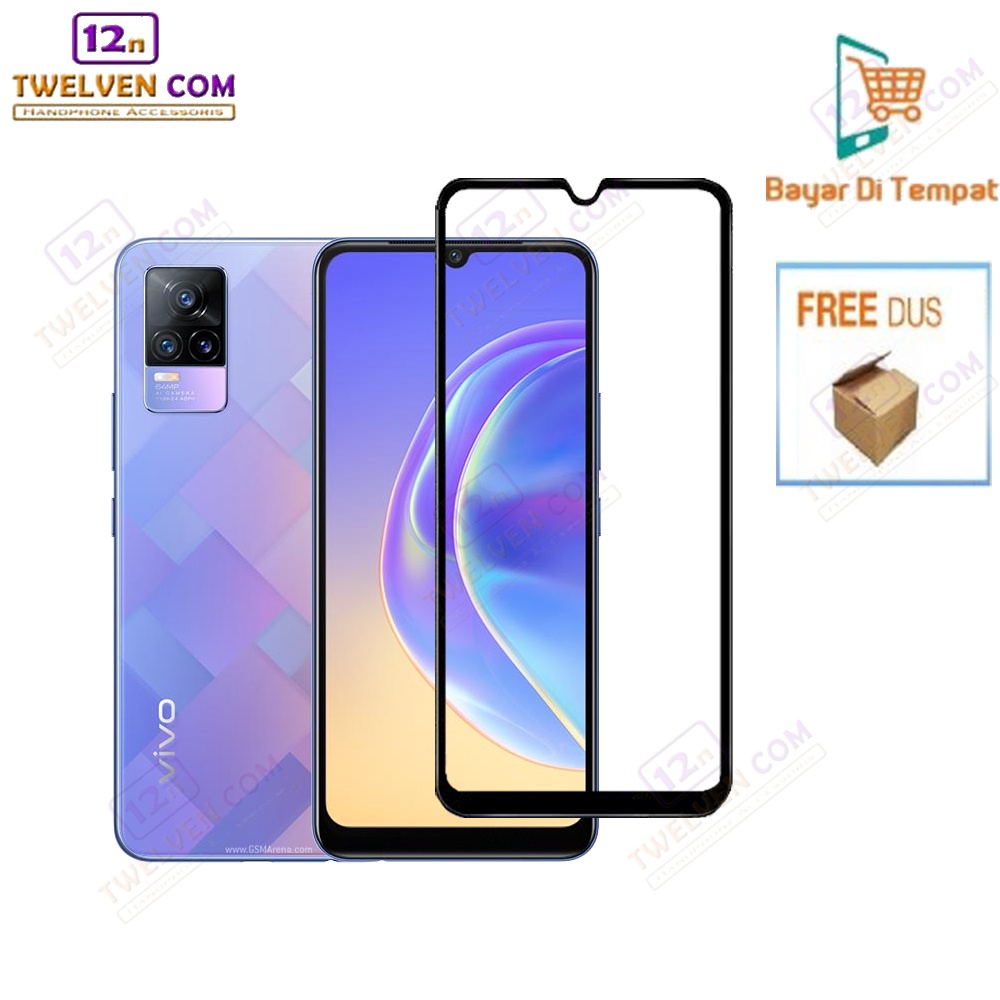 [FLASH SALE] zenBlade 5D Full Cover Tempered Glass Vivo V21e - Hitam