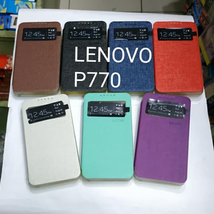 LENOVO P770 sarung flip cover ume / sarung model buku MANTUL