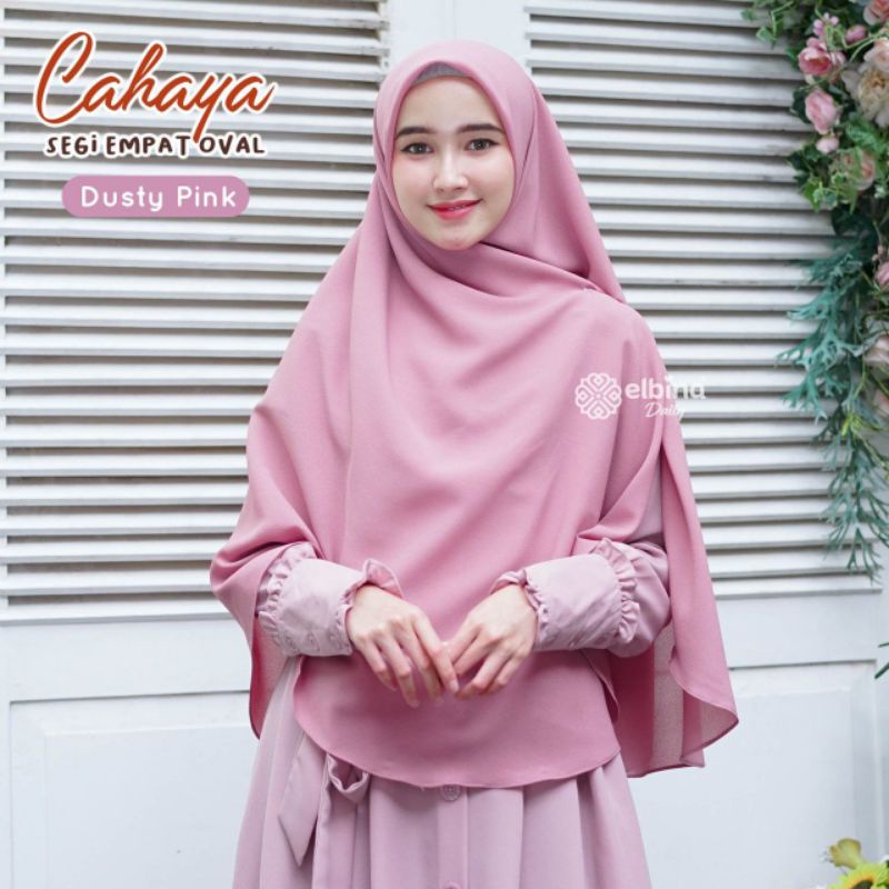 Segi Empat Oval Cahaya by Elbina Hijab/Hijab Syari ukuran Jumbo dan Standar