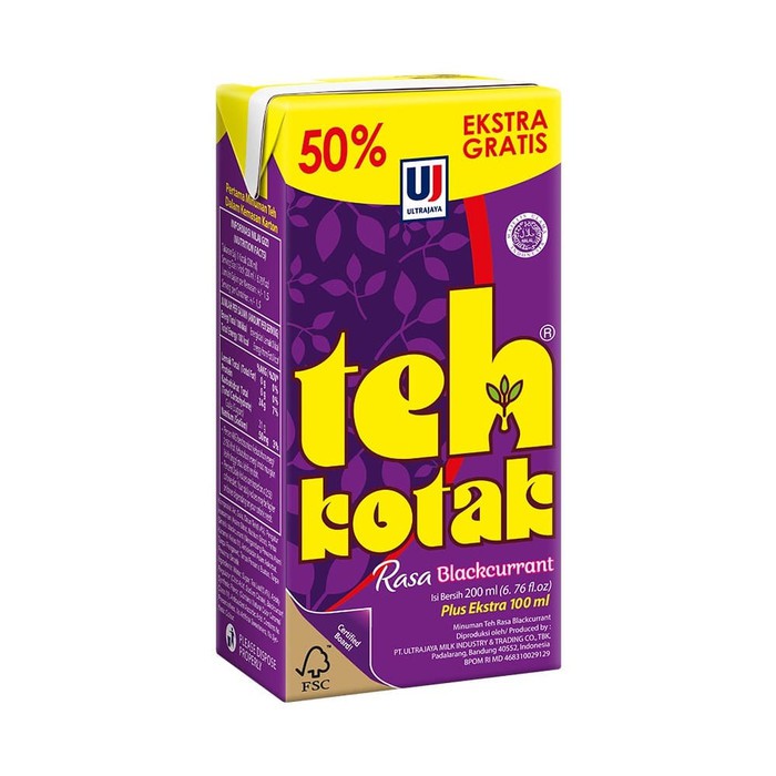 TEH KOTAK ULTRA RASA BLACKCURRANT 300 ml ( HARGA 1 DUS ISI 24 )