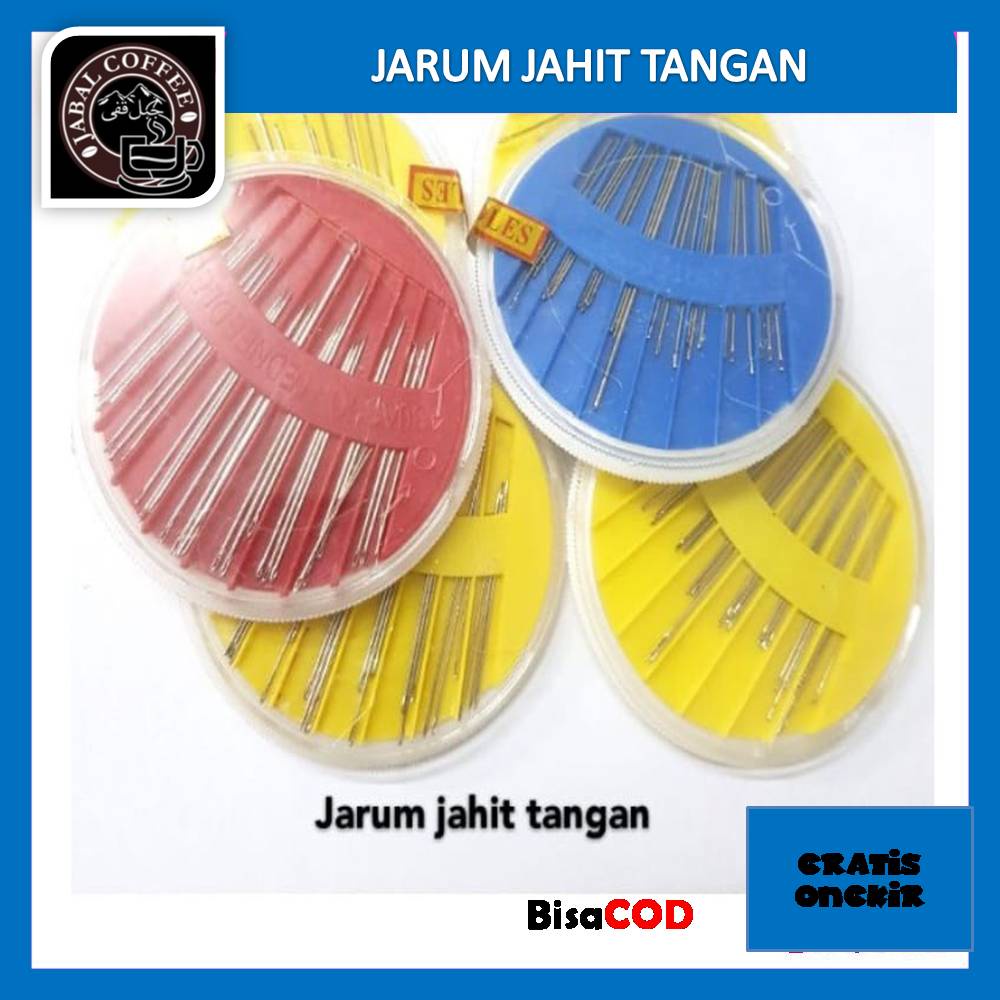 Jarum Jahit Tangan Set / Jarum Jahit Tangan Wadah Bunder 013